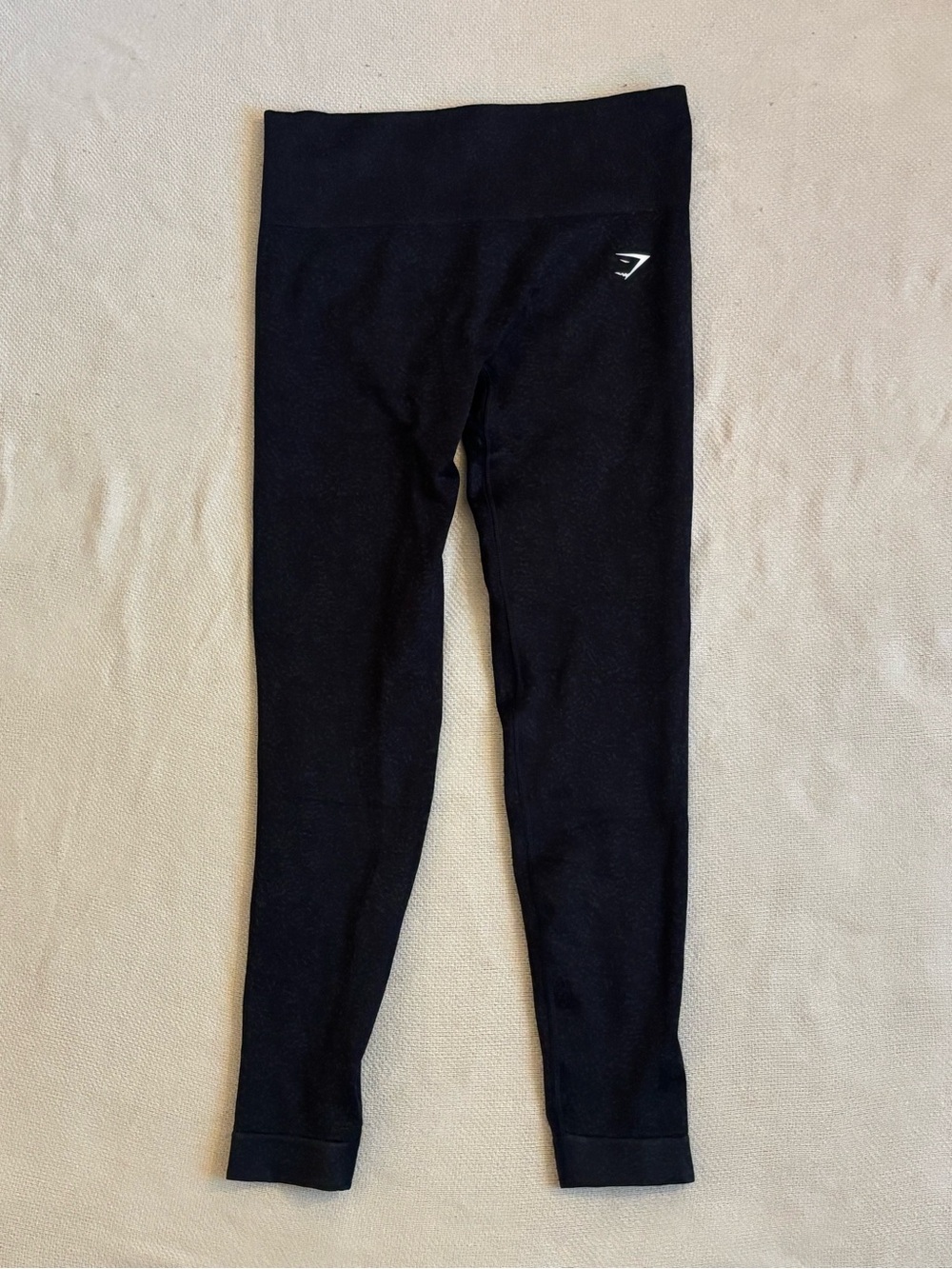 Gymshark Black High-Waist Seamless Leggings with Logo